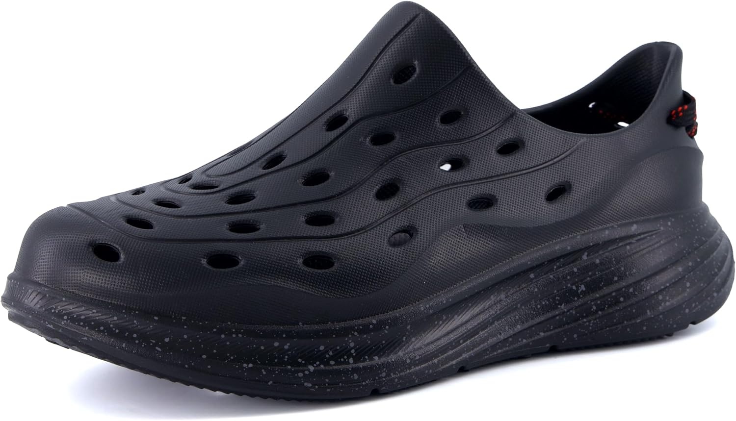 image:imageCUSHIONAIRE Fuel EVA Recovery Shoes for Men Lightweight Slip On Waterproof Sneaker Clogs with Cushioned Footbed and Ventilated DesignBlack