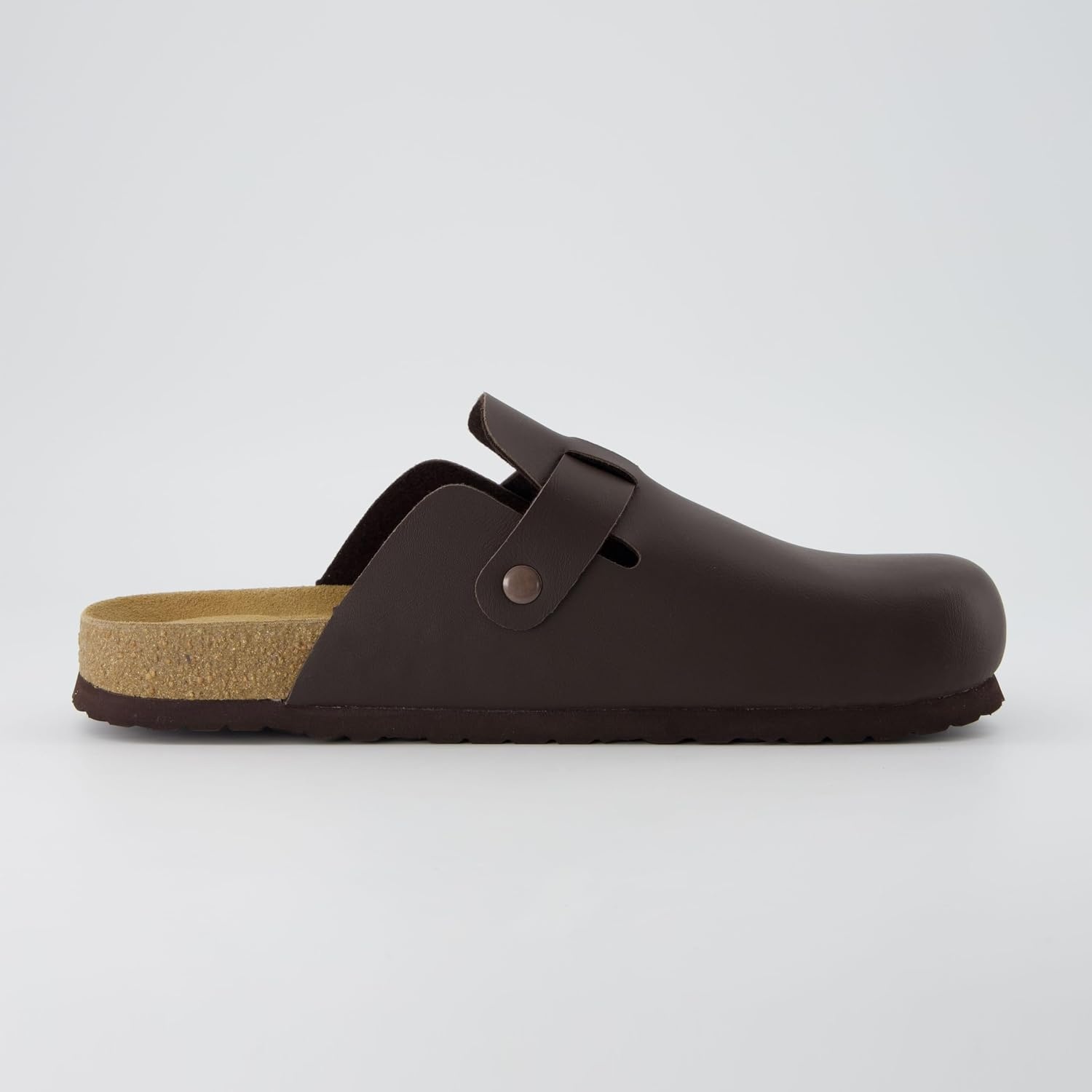 image:imageCUSHIONAIRE Haze Mens Clogs Comfortable SlipOn Clogs for Men with Arch Support and Cork Suede Footbed Perfect Potato Shoes for Indoor amp Outdoor UseBrown