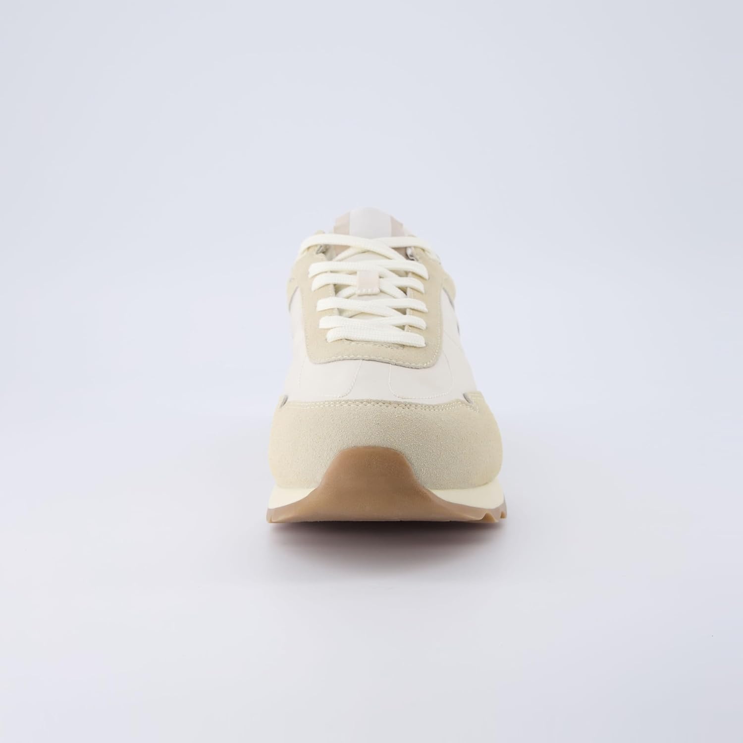image:imageCUSHIONAIRE Mens Crest lace up Sneaker with Comfort FoamBeige