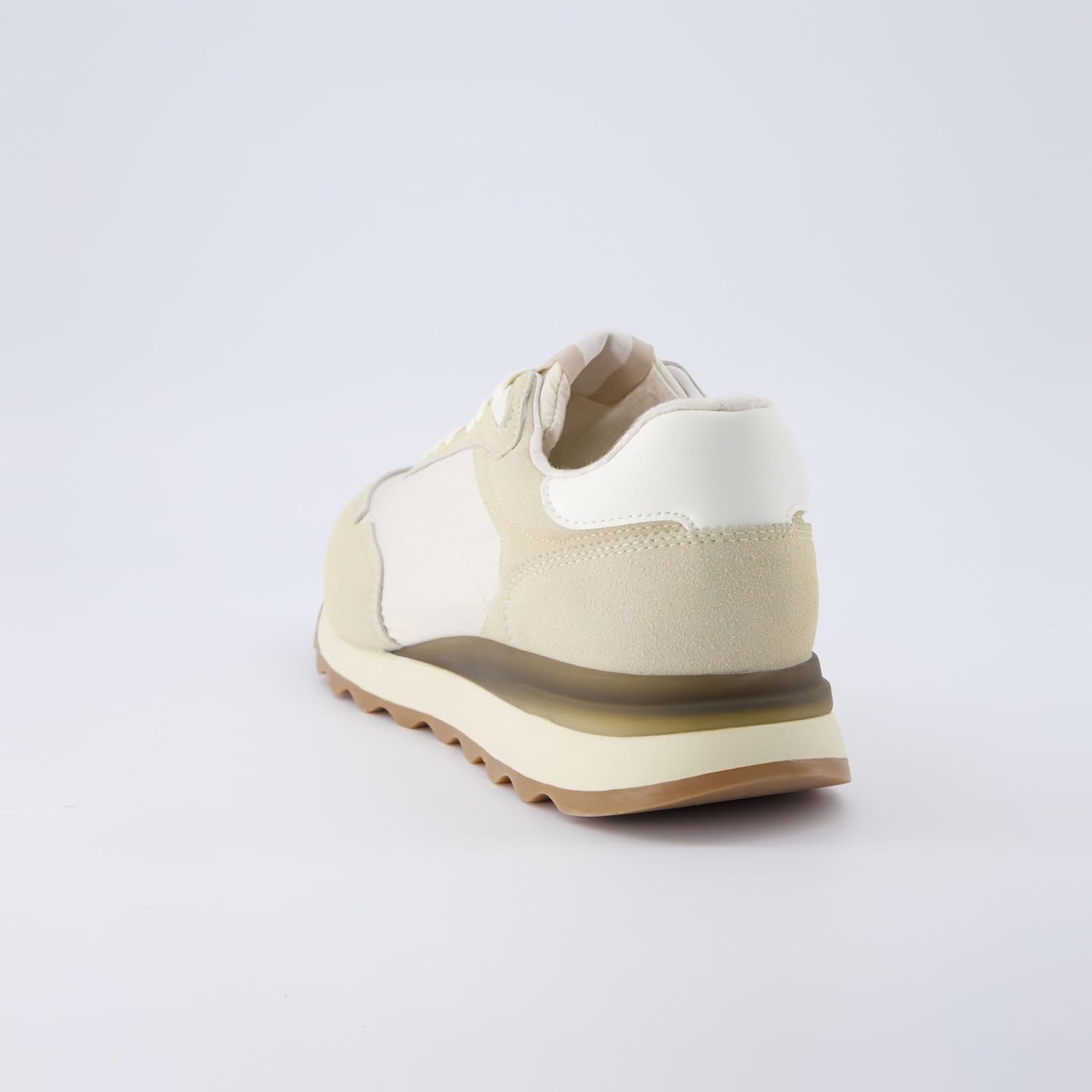 image:imageCUSHIONAIRE Mens Crest lace up Sneaker with Comfort FoamBeige