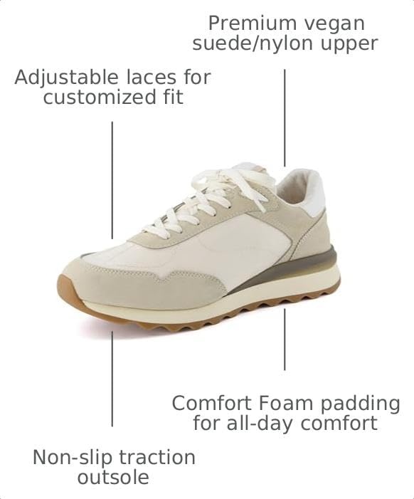 image:imageCUSHIONAIRE Mens Crest lace up Sneaker with Comfort FoamBeige