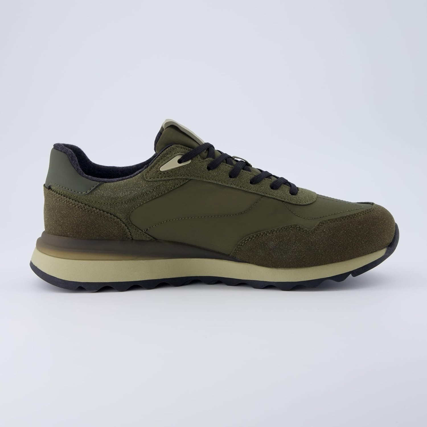 image:imageCUSHIONAIRE Mens Crest lace up Sneaker with Comfort FoamOlive