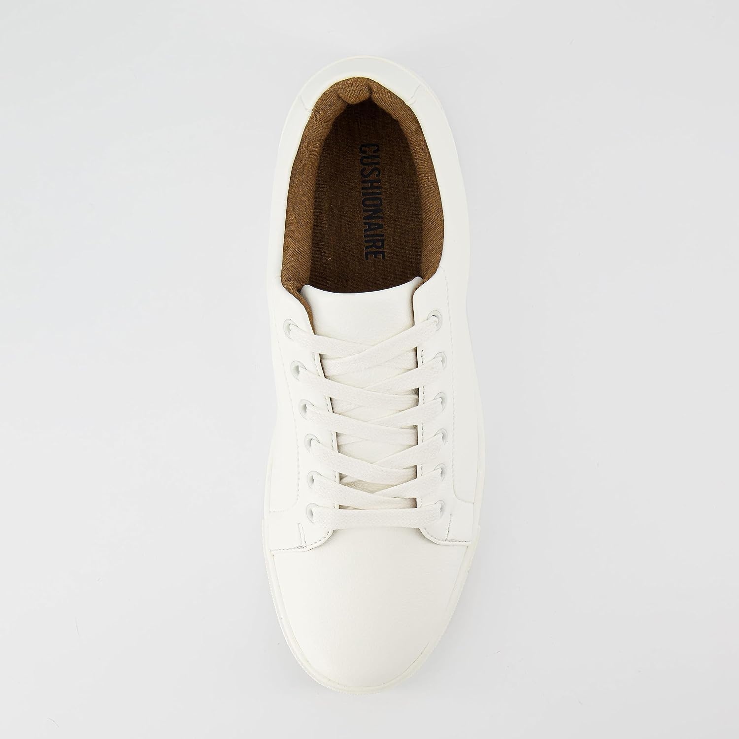 image:imageCUSHIONAIRE Mens Princeton lace up Sneaker with Comfort FoamWhite