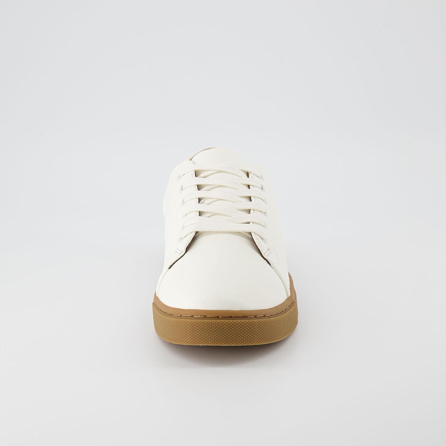 image:imageCUSHIONAIRE Mens Princeton lace up Sneaker with Comfort FoamWhiteGum