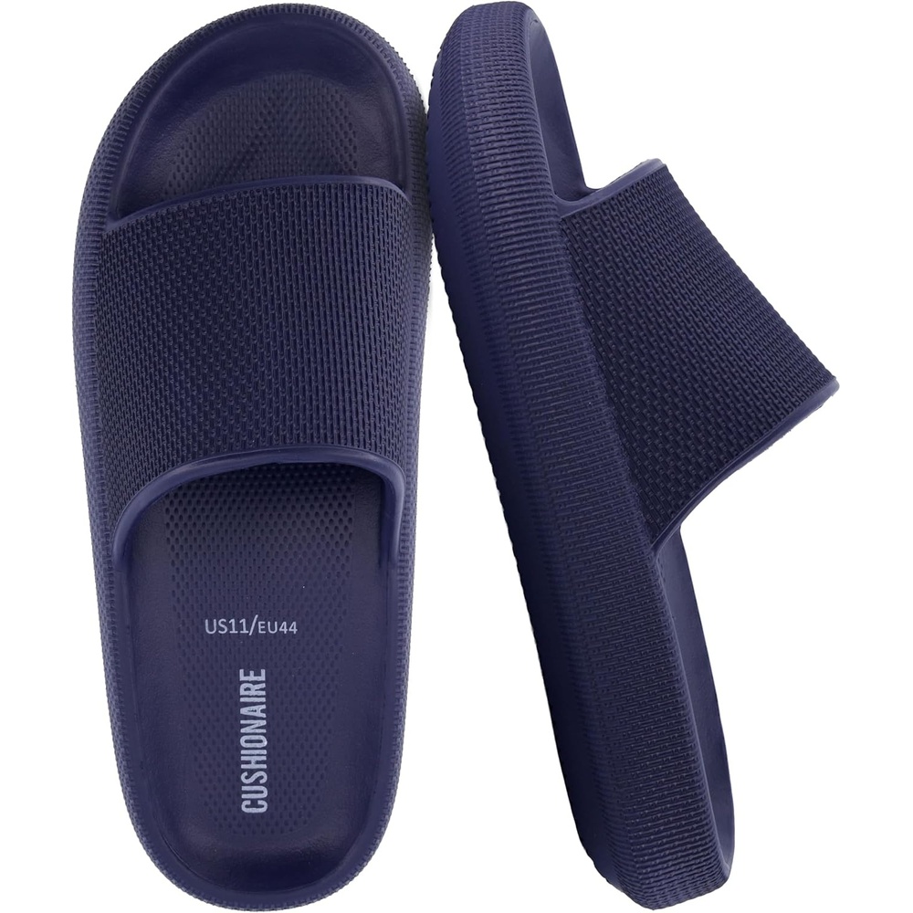 image:imageCUSHIONAIRE Feather EVA Mens Sandals Slip On Recovery Slides Lightweight Water Shoes for MenNavy