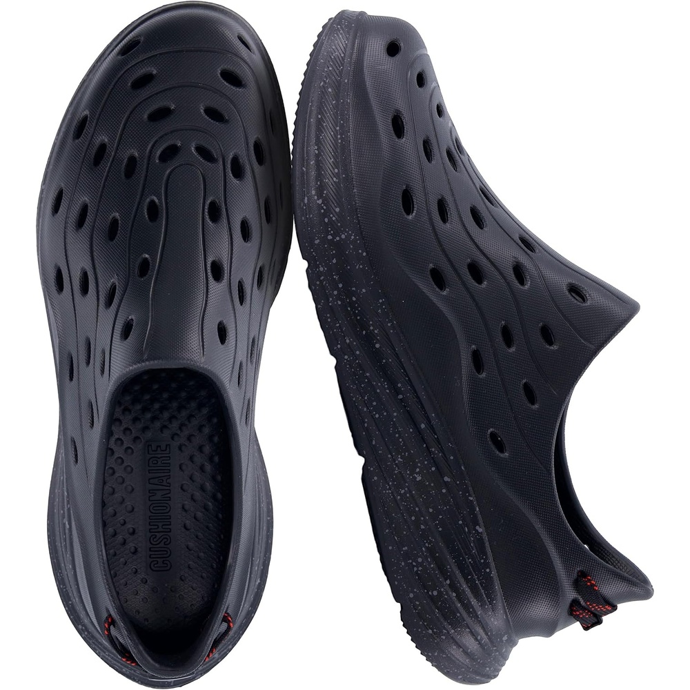 image:imageCUSHIONAIRE Fuel EVA Recovery Shoes for Men Lightweight Slip On Waterproof Sneaker Clogs with Cushioned Footbed and Ventilated DesignBlack