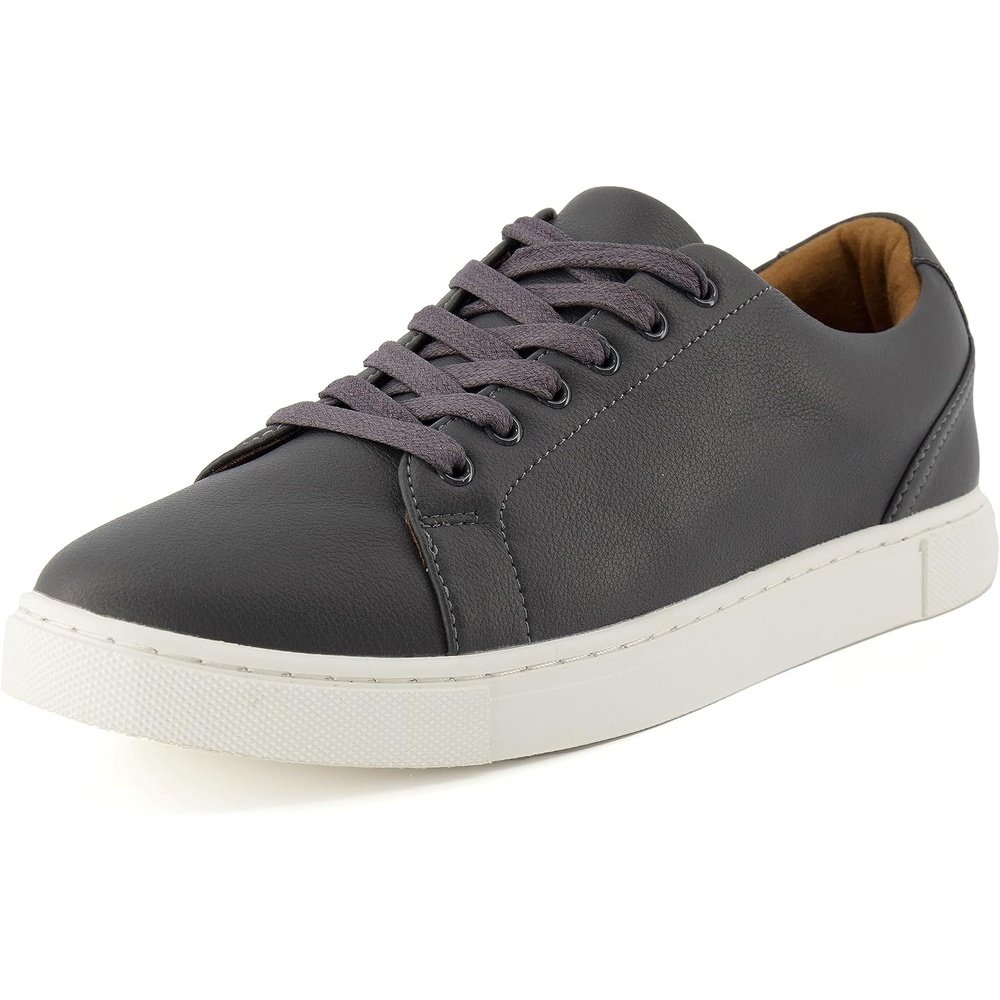 image:imageCUSHIONAIRE Mens Princeton lace up Sneaker with Comfort FoamDark Grey