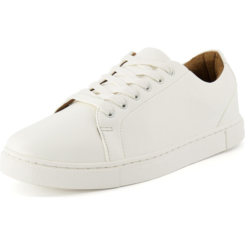 image:imageCUSHIONAIRE Mens Princeton lace up Sneaker with Comfort FoamWhite