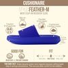 CUSHIONAIRE Feather EVA Mens Sandals – Slip On Recovery Slides, Lightweight Water Shoes for Men(Cobalt Blue)