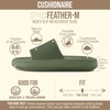 CUSHIONAIRE Feather EVA Mens Sandals – Slip On Recovery Slides, Lightweight Water Shoes for Men(Green)