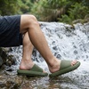 CUSHIONAIRE Feather EVA Mens Sandals – Slip On Recovery Slides, Lightweight Water Shoes for Men(Olive)