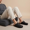 CUSHIONAIRE Haze Mens Clogs | Comfortable Slip-On Clogs for Men with Arch Support and Cork Suede Footbed | Perfect Potato Shoes for Indoor & Outdoor Use(Black Nappa)