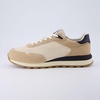 CUSHIONAIRE Men’s Crest lace up Sneaker with +Comfort Foam(Tan/Black)