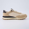 CUSHIONAIRE Men’s Crest lace up Sneaker with +Comfort Foam(Tan/Black)