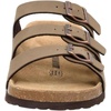 CUSHIONAIRE Men’s Lela-M Cork Footbed Sandal with +Comfort(Brown Nubuck)