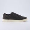 CUSHIONAIRE Men’s Princeton lace up Sneaker with +Comfort Foam(Charcoal/Off White)