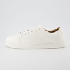 CUSHIONAIRE Men’s Princeton lace up Sneaker with +Comfort Foam(White)