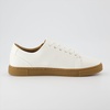 CUSHIONAIRE Men’s Princeton lace up Sneaker with +Comfort Foam(White/Gum)