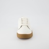 CUSHIONAIRE Men’s Princeton lace up Sneaker with +Comfort Foam(White/Gum)