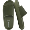 CUSHIONAIRE Feather EVA Mens Sandals – Slip On Recovery Slides, Lightweight Water Shoes for Men(Olive)