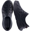 CUSHIONAIRE Fuel EVA Recovery Shoes for Men, Lightweight Slip On Waterproof Sneaker Clogs with Cushioned Footbed and Ventilated Design(Black)