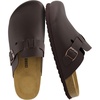CUSHIONAIRE Haze Mens Clogs | Comfortable Slip-On Clogs for Men with Arch Support and Cork Suede Footbed | Perfect Potato Shoes for Indoor & Outdoor Use(Brown)