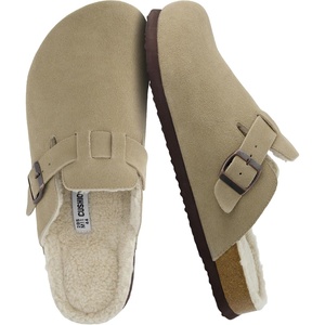 CUSHIONAIRE Haze Mens Clogs | Comfortable Slip-On Clogs for Men with Arch Support and Cork Suede Footbed | Perfect Potato Shoes for Indoor & Outdoor Use(Taupe)