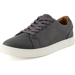 CUSHIONAIRE Men’s Princeton lace up Sneaker with +Comfort Foam(Dark Grey)