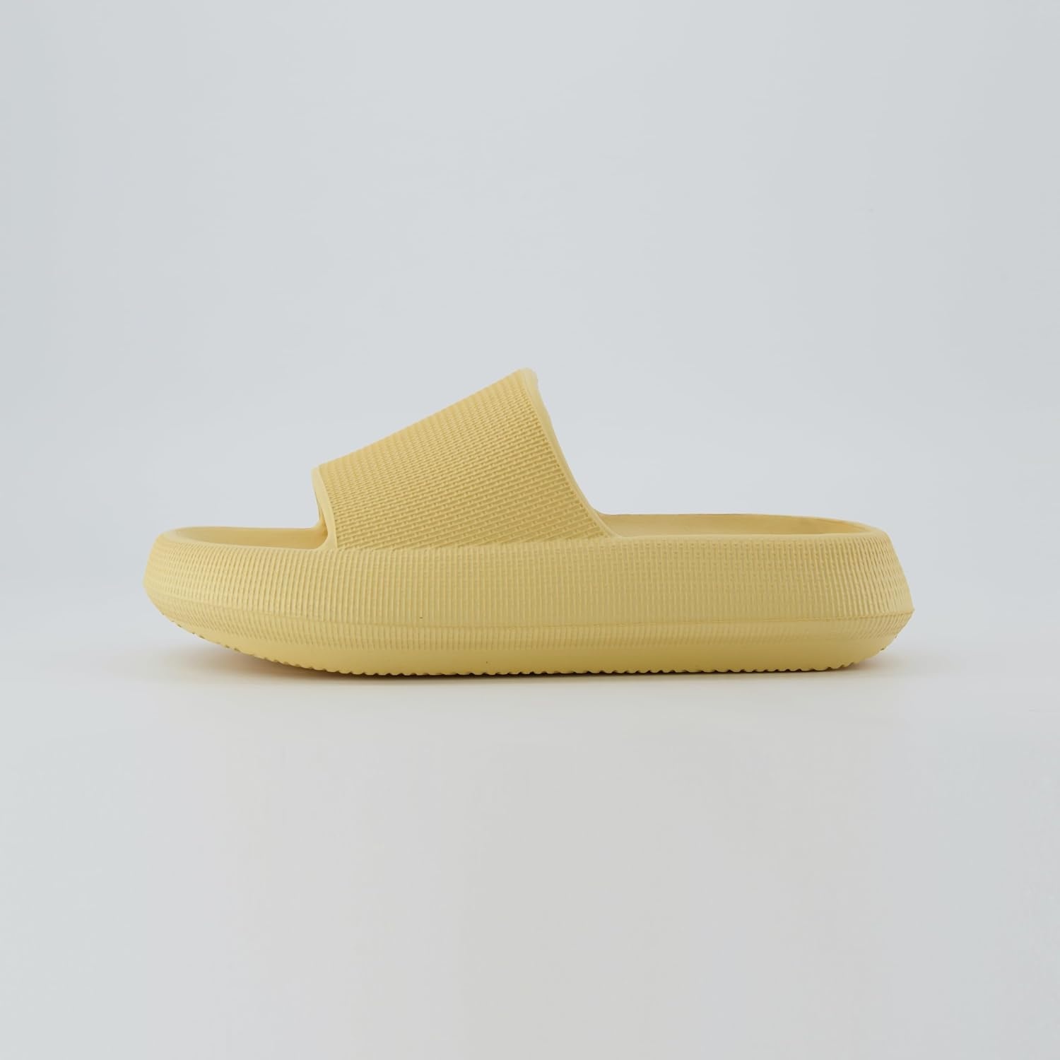 image:imageCUSHIONAIRE Feather EVA Slides for Women Comfortable Slip On Womens Slippers Indoor Outdoor Shower Shoes Beach Essential Cloud SlidesGolden