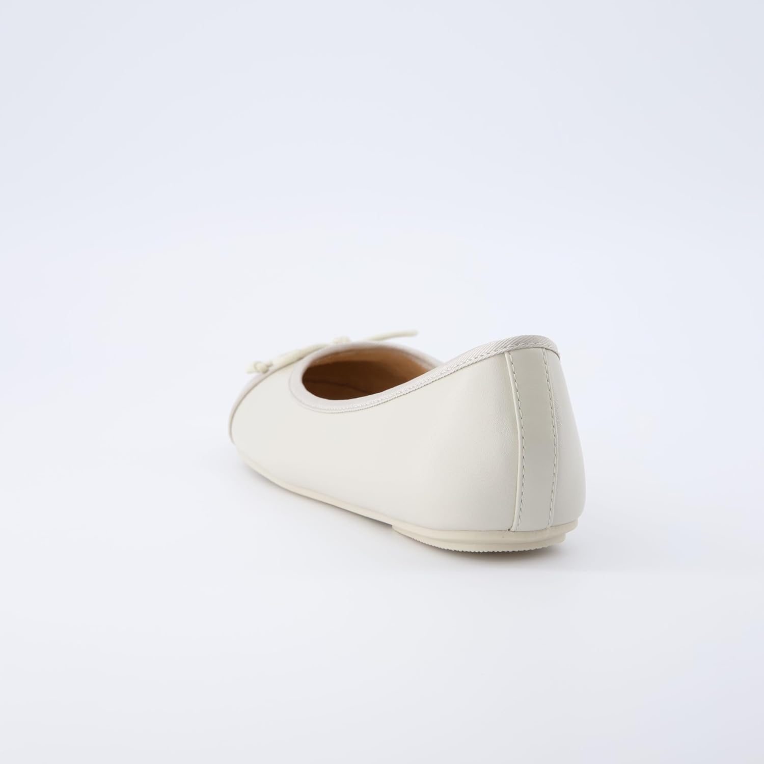 image:imageCUSHIONAIRE Womens Cardi Cap Toe Bow Flat with Memory Foam and Wide Widths AvailableBoneTaupe