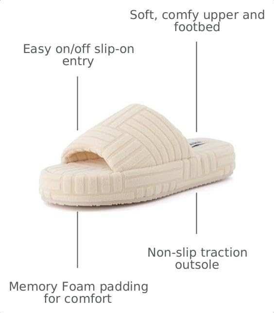 image:imageCUSHIONAIRE Womens RSVP slipper with Memory Foam Wide Widths AvailableCream