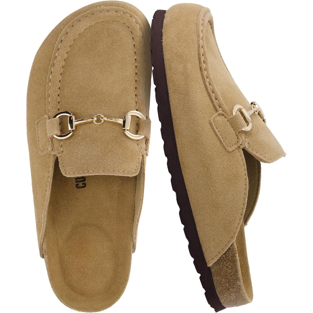 image:imageCUSHIONAIRE Cliff Suede Clog Mules for WomenSand