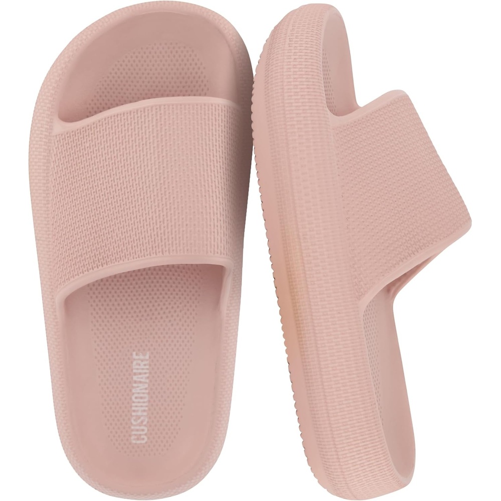 image:imageCUSHIONAIRE FeatherK Cloud Slides EVA Waterproof Pool Sandals for KidsPink