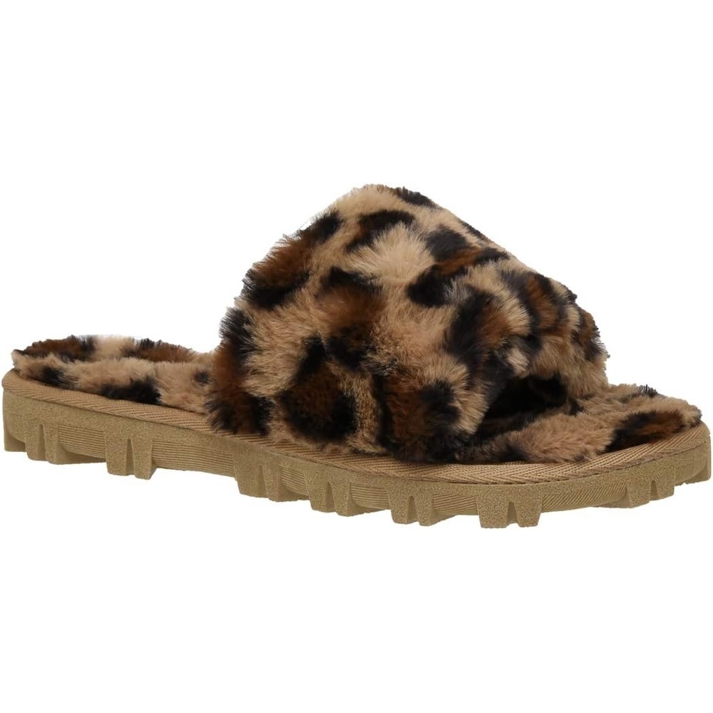 image:imageCUSHIONAIRE Womens Mushi Cozy Slipper Memory FoamLeopard