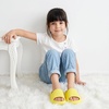 CUSHIONAIRE Feather-K Cloud Slides, EVA Waterproof Pool Sandals for Kids(Sunny Yellow)