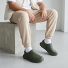 CUSHIONAIRE Fuel EVA Recovery Shoes for Men, Lightweight Slip On Waterproof Sneaker Clogs with Cushioned Footbed and Ventilated Design(Olive)