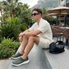 CUSHIONAIRE Fuel EVA Recovery Shoes for Men, Lightweight Slip On Waterproof Sneaker Clogs with Cushioned Footbed and Ventilated Design(Olive/Off White)