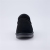 CUSHIONAIRE Hilo-3 Cozy Suede Womens Slippers, Soft Faux Fur Lined Slip On House Shoes for Women with Cushioned Memory Foam(Black 2)