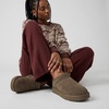 CUSHIONAIRE Hilo-3 Cozy Suede Womens Slippers, Soft Faux Fur Lined Slip On House Shoes for Women with Cushioned Memory Foam(Taupe Earth Genuine Suede)