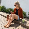 CUSHIONAIRE Java Casual Womens Jelly Flats with Adjustable Strap, Closed Toe Mary Janes Mule Design, Waterproof Jelly Sandals for Women(Whiskey)