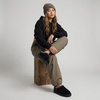 CUSHIONAIRE Keto Womens Slippers Slip-On Suede Mule Slipper – Cozy & Stylish, Memory Foam & Faux Fur Lining, Wide Widths Available(Black)