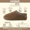 CUSHIONAIRE Keto Womens Slippers Slip-On Suede Mule Slipper – Cozy & Stylish, Memory Foam & Faux Fur Lining, Wide Widths Available(Brown)
