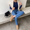 CUSHIONAIRE Keto Womens Slippers Slip-On Suede Mule Slipper – Cozy & Stylish, Memory Foam & Faux Fur Lining, Wide Widths Available(Chestnut)