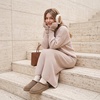 CUSHIONAIRE Keto Womens Slippers Slip-On Suede Mule Slipper – Cozy & Stylish, Memory Foam & Faux Fur Lining, Wide Widths Available(Taupe)