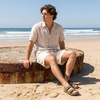 CUSHIONAIRE Men’s Lynx Cork footbed Sandal with +Comfort(Olive Nubuck)