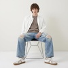CUSHIONAIRE Troy Low Top Casual Mens Sneakers with Laces & Gum Sole(White/Grey)