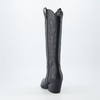 CUSHIONAIRE Women’s Caress tall western boot +Memory Foam, Wide Widths Available(Black)