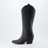 CUSHIONAIRE Women’s Caress tall western boot +Memory Foam, Wide Widths Available(Black)