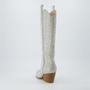 CUSHIONAIRE Women’s Caress tall western boot +Memory Foam, Wide Widths Available(Silver)