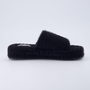CUSHIONAIRE Women’s RSVP slipper with +Memory Foam, Wide Widths Available(Black)
